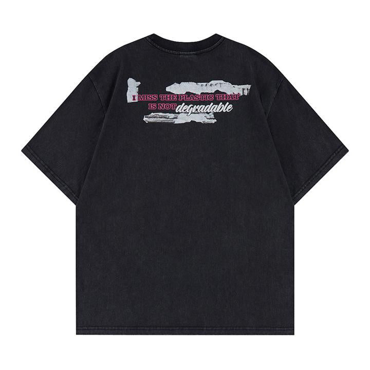 Funny kids printed short sleeves