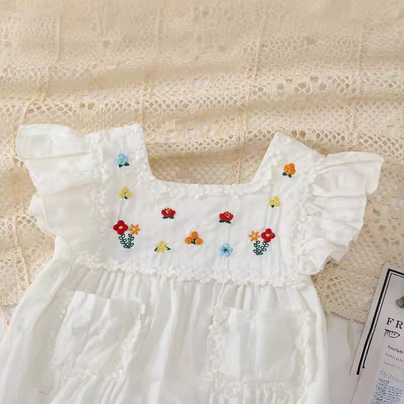 Baby Summer Clothes  Baby Girl Romper Fashionable 100-Day Outfit Summer Sister Onesie