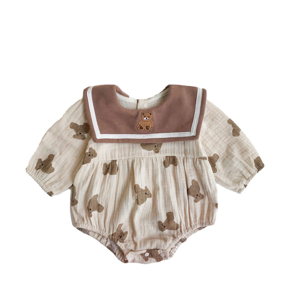 Baby Clothes Spring Autumn Jumpsuit Adorable Baby Romper Onesie Infant 100 Days Outing Crawling Suit