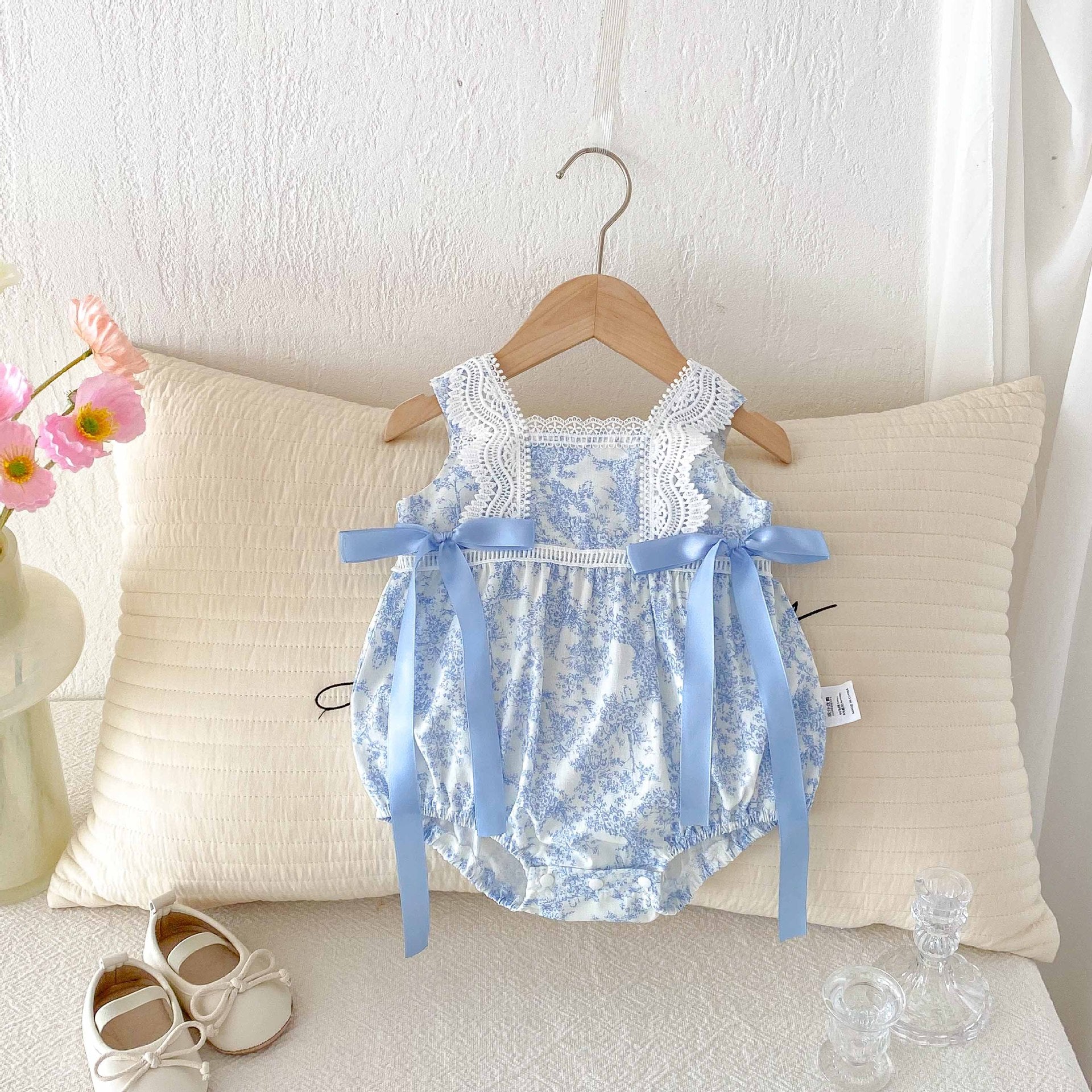 Baby Clothes Summer Lightweight Girl Baby Vest Romper Princess Newborn Onesie Crawling Suit