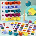 Children Screw Shape Matching Color Cognitive Nut Tool Early Education Hand-Eye Coordination Training Educational Toys