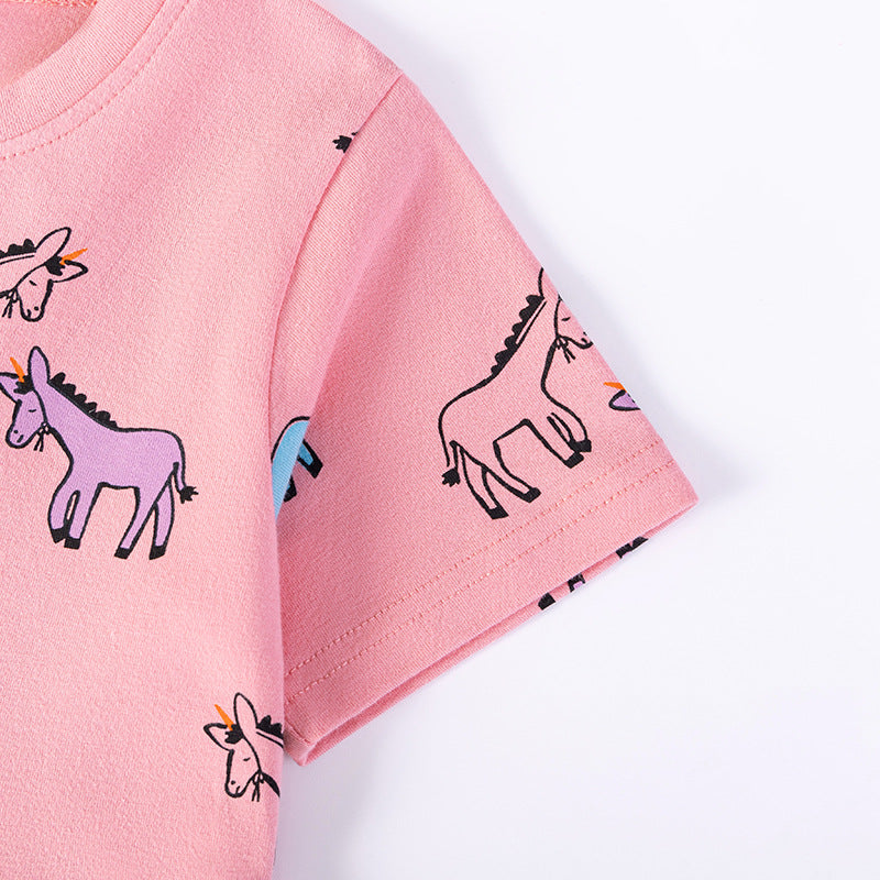 Summer Cartoon Girls' Dress, Cute Baby Dress