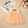 New Mesh Baby Girls Princess DressSummer Ruffle Strap Kids Dress