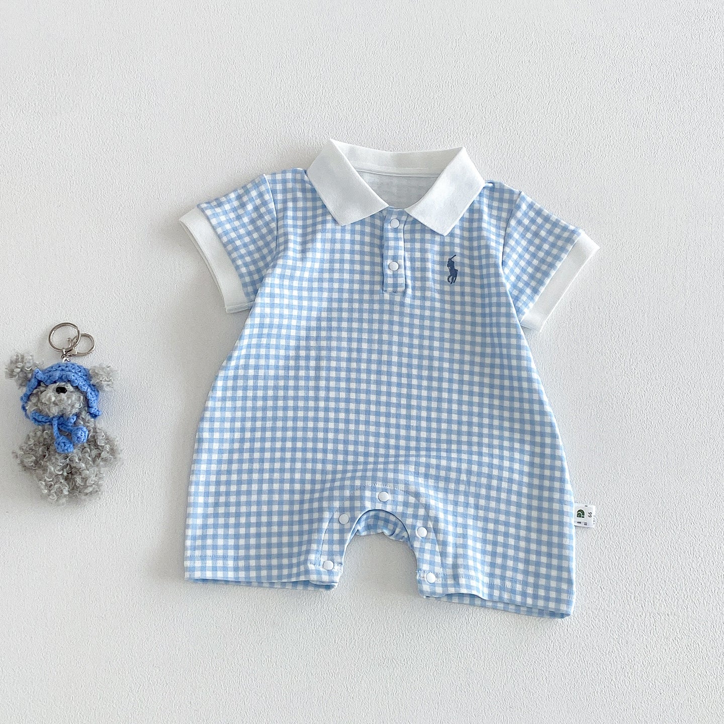 Summer New Baby Girl Checkered Princess Dress, Sleeveless Romper with Open Crotch, Baby Bodysuit Skirt
