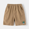 Boy's Summer Casual Shorts with Cartoon Embroidery for Kids and Toddlers