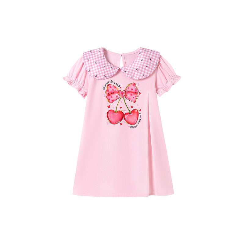 Children's Dress Summer Short Sleeve Kids Dress