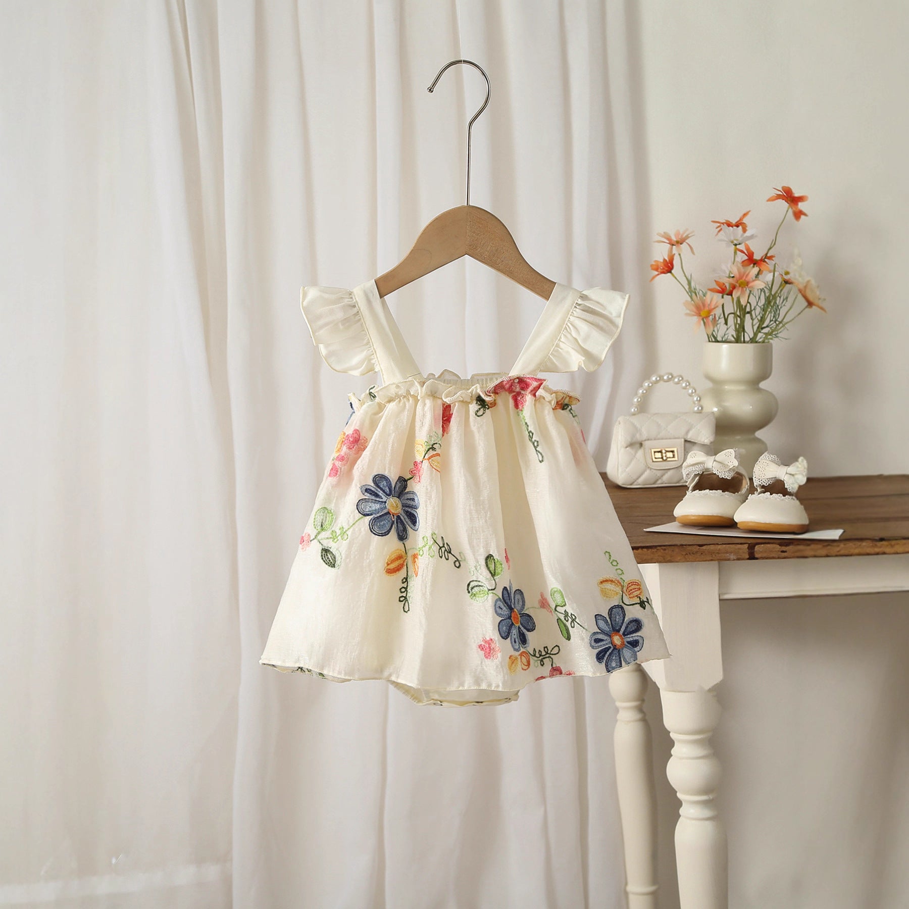 New Style Fashion Princess Dress for Kids, Beach and Sandwear Strap Romper
