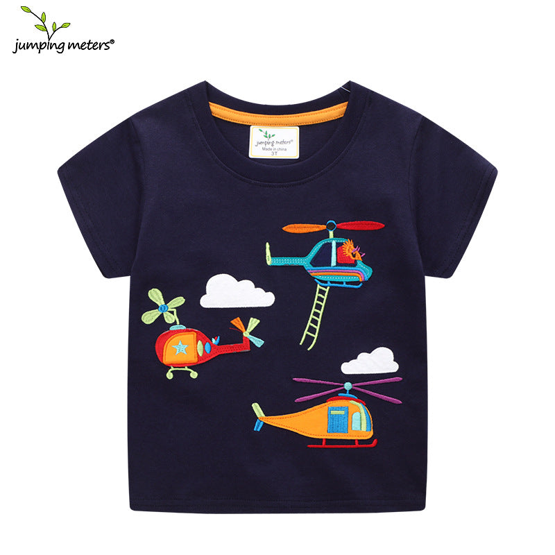 Kids T-Shirt Summer New StyleChildren's Clothing Boy T-Shirt Cartoon Round Neck Short Sleeve Kids T-Shirt