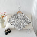 Baby Romper Spring Autumn Clothing, Girl Baby Floral Elegant Princess Onesie Dress, Newborn Bodysuit