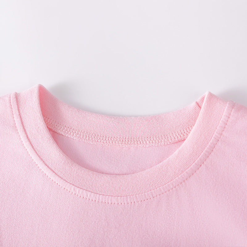 Kids' Summer Short Sleeve Cotton Dress for Girls