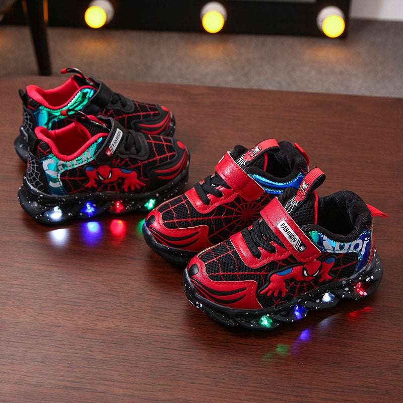 Boys' shoes 2020 spring new fashion Spider-Man trendy shoes boys and children's sports shoes mesh spring style mesh shoes