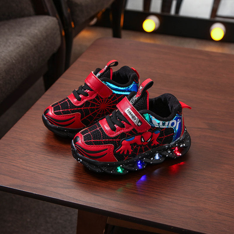 Boys' shoes 2020 spring new fashion Spider-Man trendy shoes boys and children's sports shoes mesh spring style mesh shoes