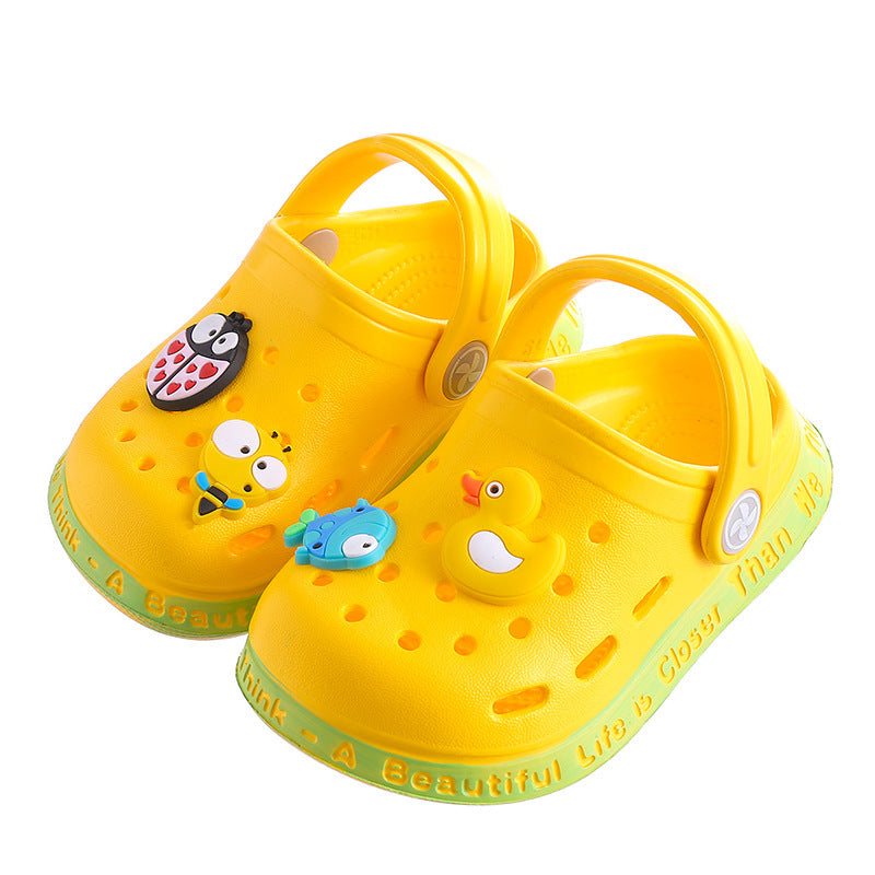 Eva baby hole shoes children's sandals and slippers baby girls summer children's boys non-slip toddler Baotou slippers