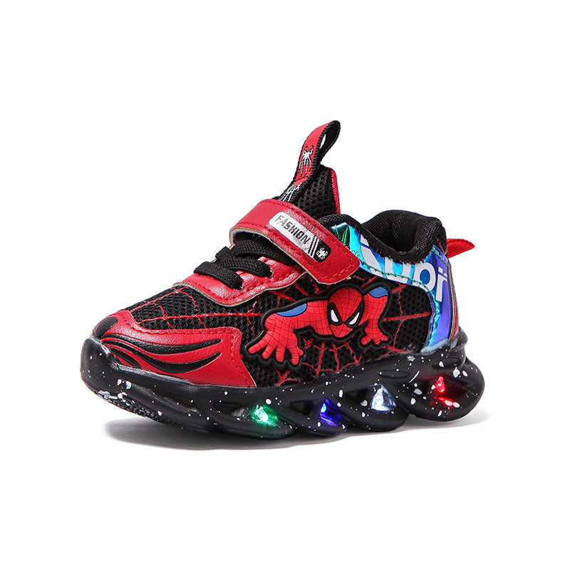 Boys' shoes 2020 spring new fashion Spider-Man trendy shoes boys and children's sports shoes mesh spring style mesh shoes