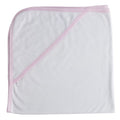 Hooded Towel with Pink Binding  021BP