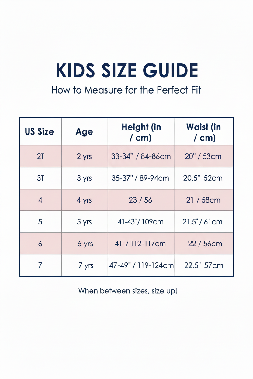 Kids Size Chart